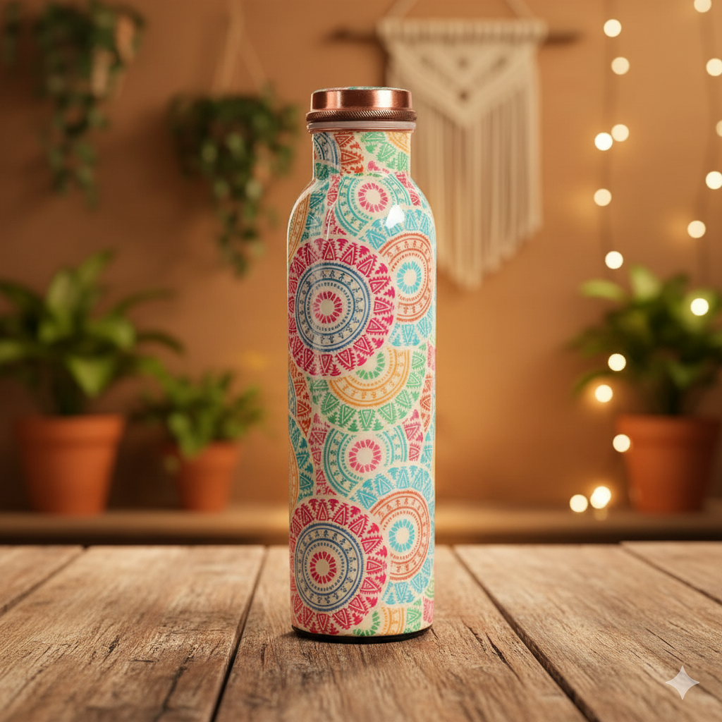 Copper Mandala bottle