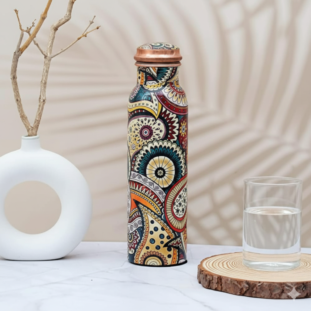 Copper Mandala bottle