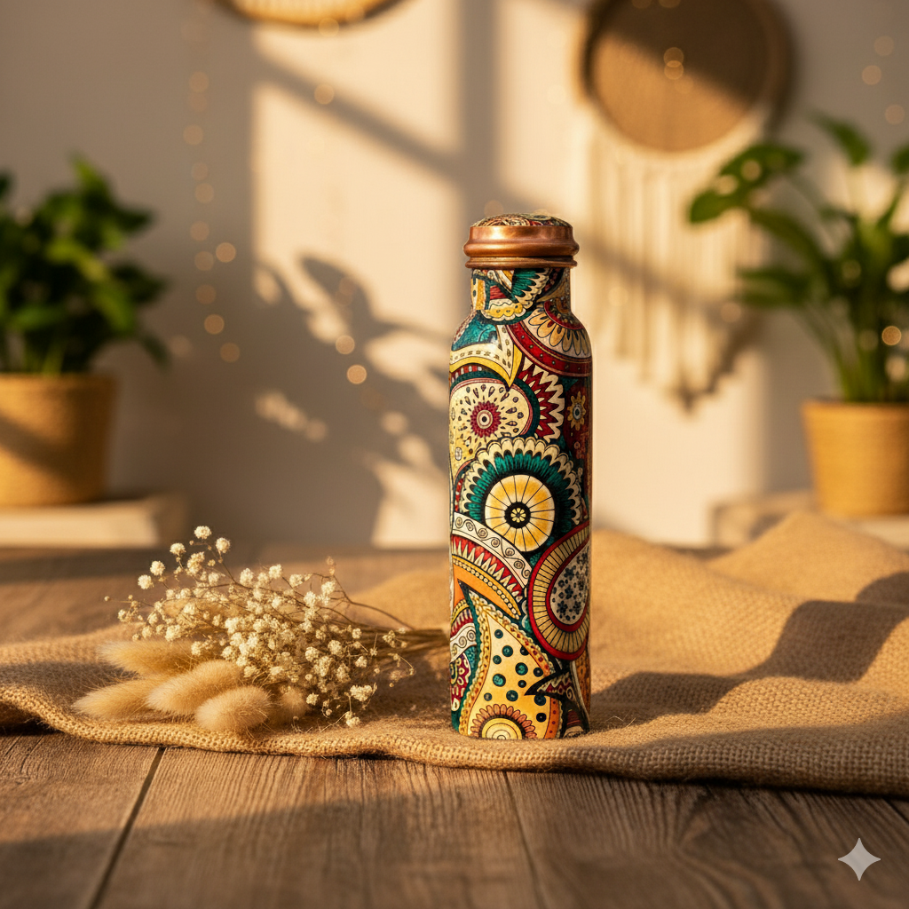 Copper Mandala bottle