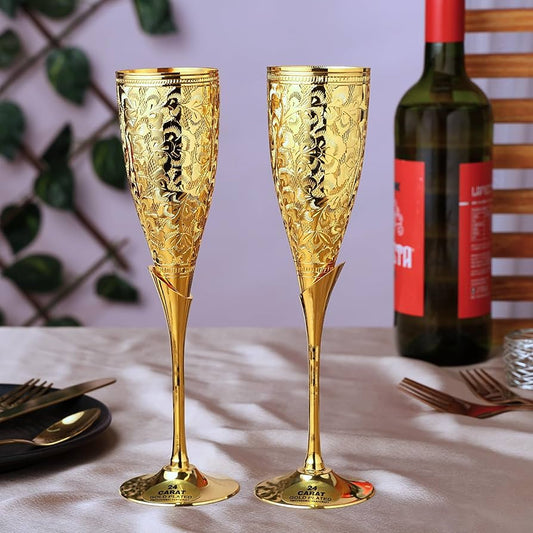Brass wine glass