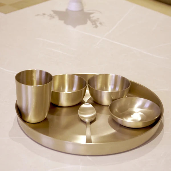 Brass Bronze thali set
