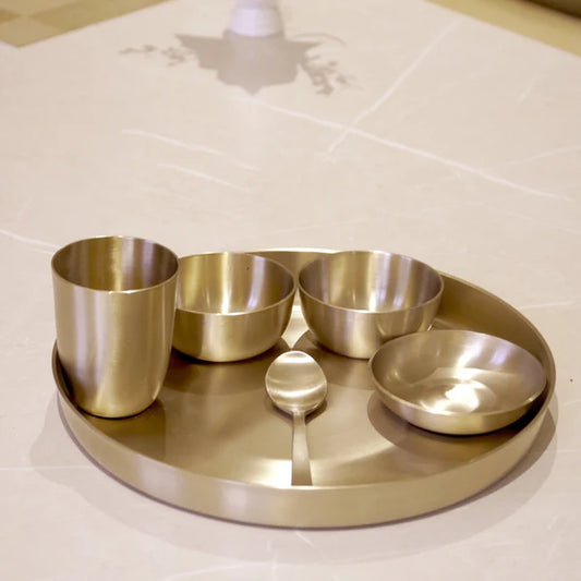Brass Bronze thali set
