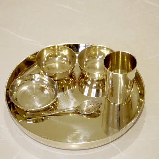 Brass Bronze thali set