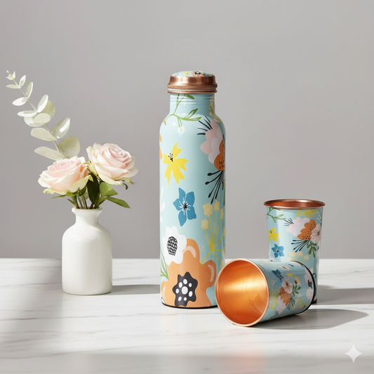 Copper Floral set of 2