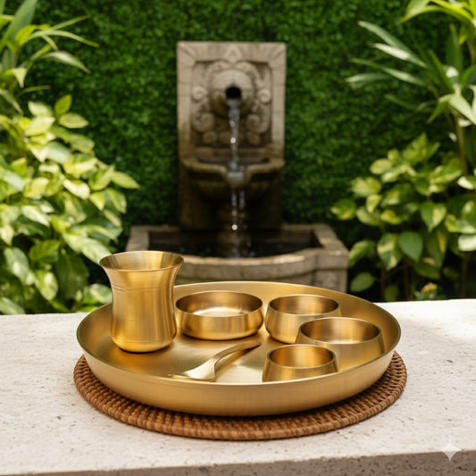 Cameo Brass Thali set