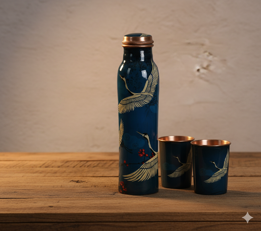 Copper Blue design bottle set